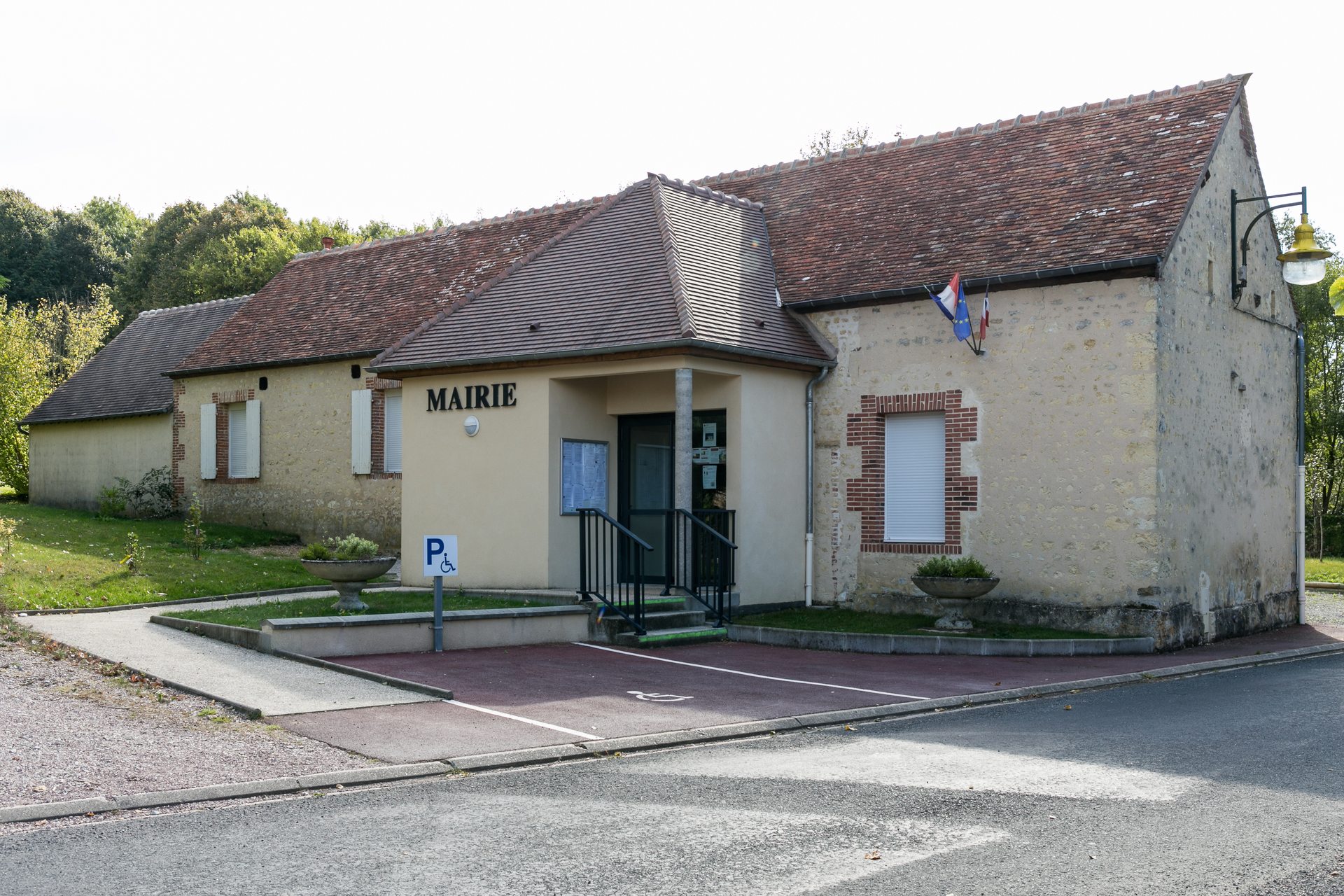 The town hall (mairie) of Aunay-les-Bois, Orne, France