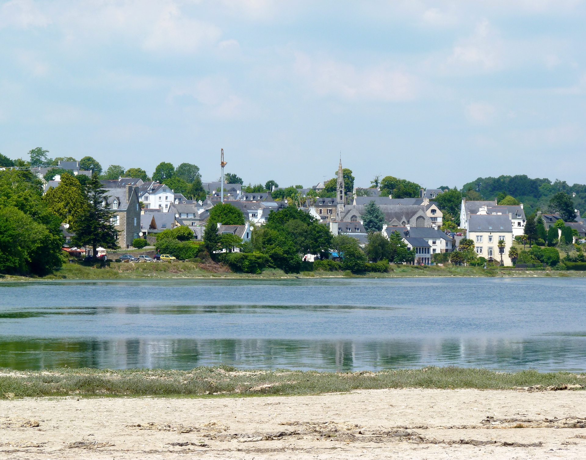A coastal view of La Forêt-Fouesnant, Finistère, France