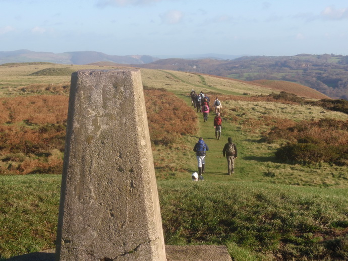 Mynydd y Garth (Garth Hill), the hill between Pentyrch and Llantwit Fardre in South Wales, near where witnesses reported the pyramid-shaped lights on February 26, 2016